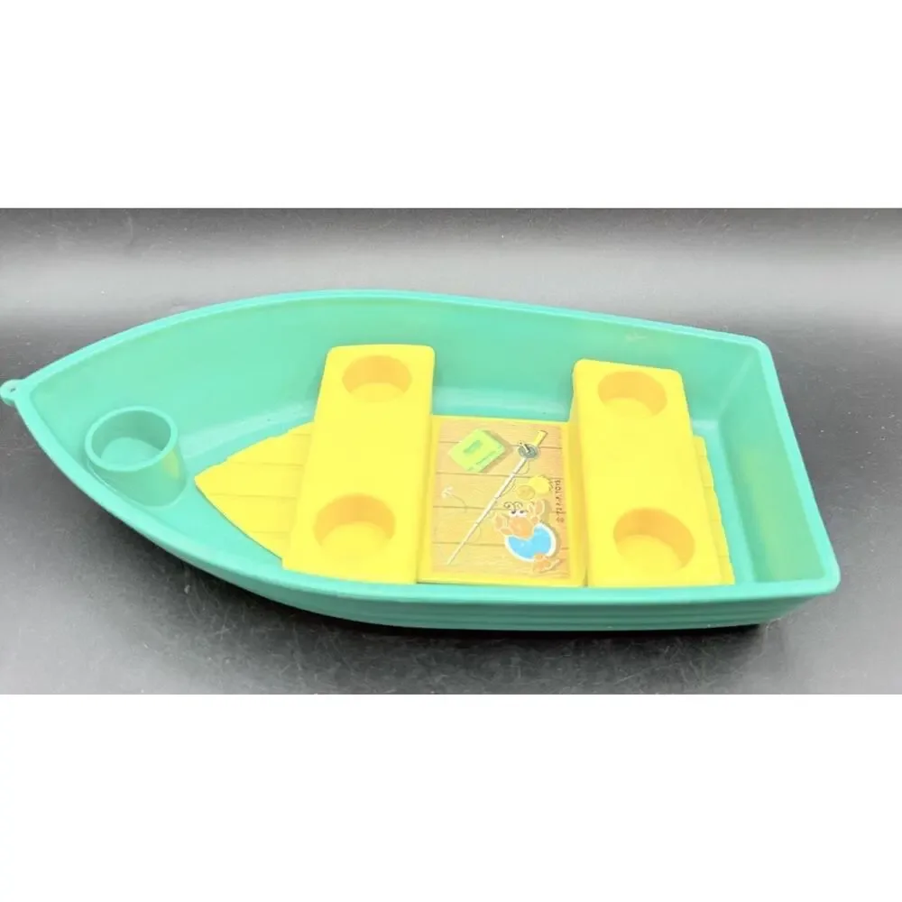 Vintage Fisher-Price Little People 994 Green Boat ONLY Camper Topper 1972